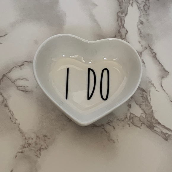 Heart “I Do” Wedding Engagement Ring Dish - Picture 2 of 4